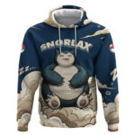 Snorlax Sleeping Cloud Hoodie Snorlax Zzz... Peace in Every Puff of Sleep
