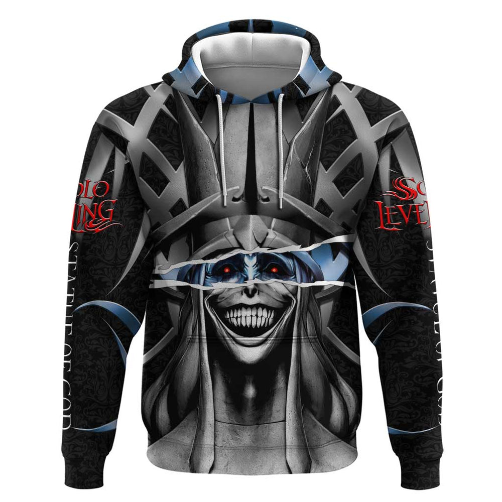 Statue of God Solo Leveling Hoodie Dark Surreal Gothic Style Statue of God Solo Leveling Hoodie Dark Surreal Gothic Style