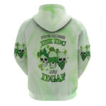 Stuck Between Idk Idc And Idgaf Rose Skull Patrick's Day Hoodie