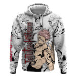 Sukuna - Jujutsu Kaisen Hoodie Pattern Anime Mix Manga Style