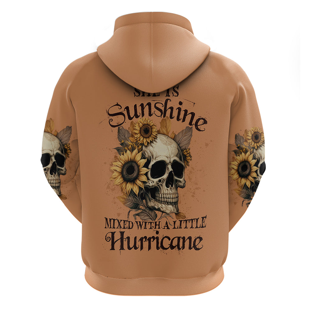 Sunflower Skull Hoodie She Is Sunshine Mixed With A Little Hurricance DT01 Sunflower Skull Hoodie She Is Sunshine Mixed With A Little Hurricance DT01
