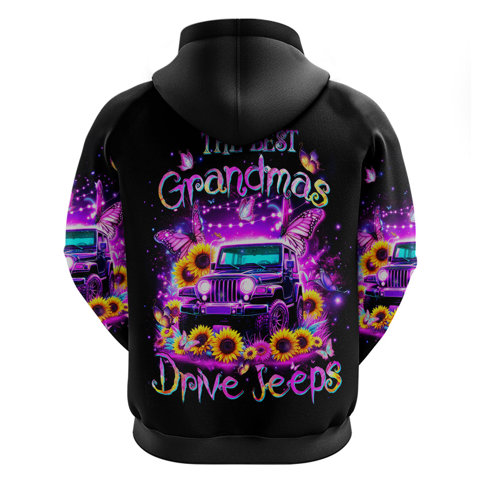 Buffterfly Jeep Hoodie The Best Grandmas Drive Jeeps DT01 Buffterfly Jeep Hoodie The Best Grandmas Drive Jeeps DT01