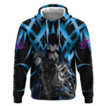 Sung Jin Woo Solo Leveling Hoodie Neon Shadowcore Anime Style