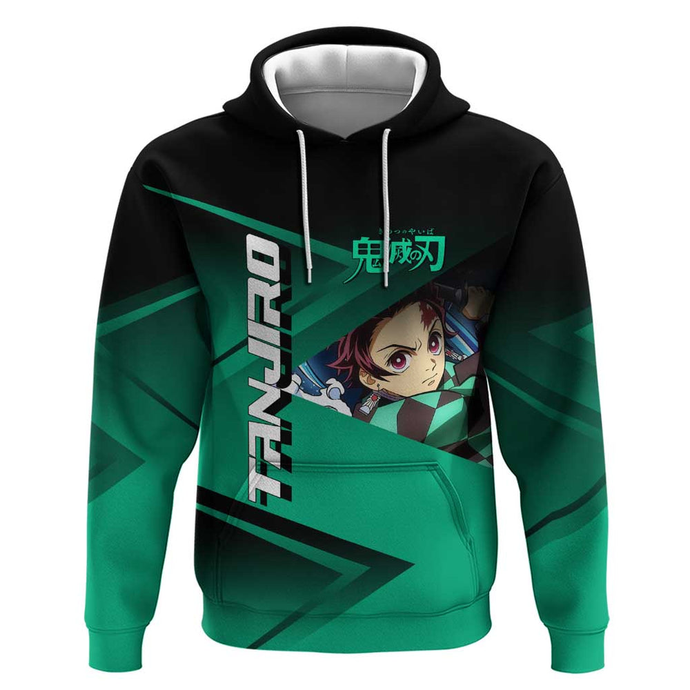 Tanjiro Kamado Water Hashira Hoodie Sporty Anime Mashup Style Tanjiro Kamado Water Hashira Hoodie Sporty Anime Mashup Style