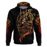 Tattoo Skull Hoodie Golden Skull Face Tattoo DT01