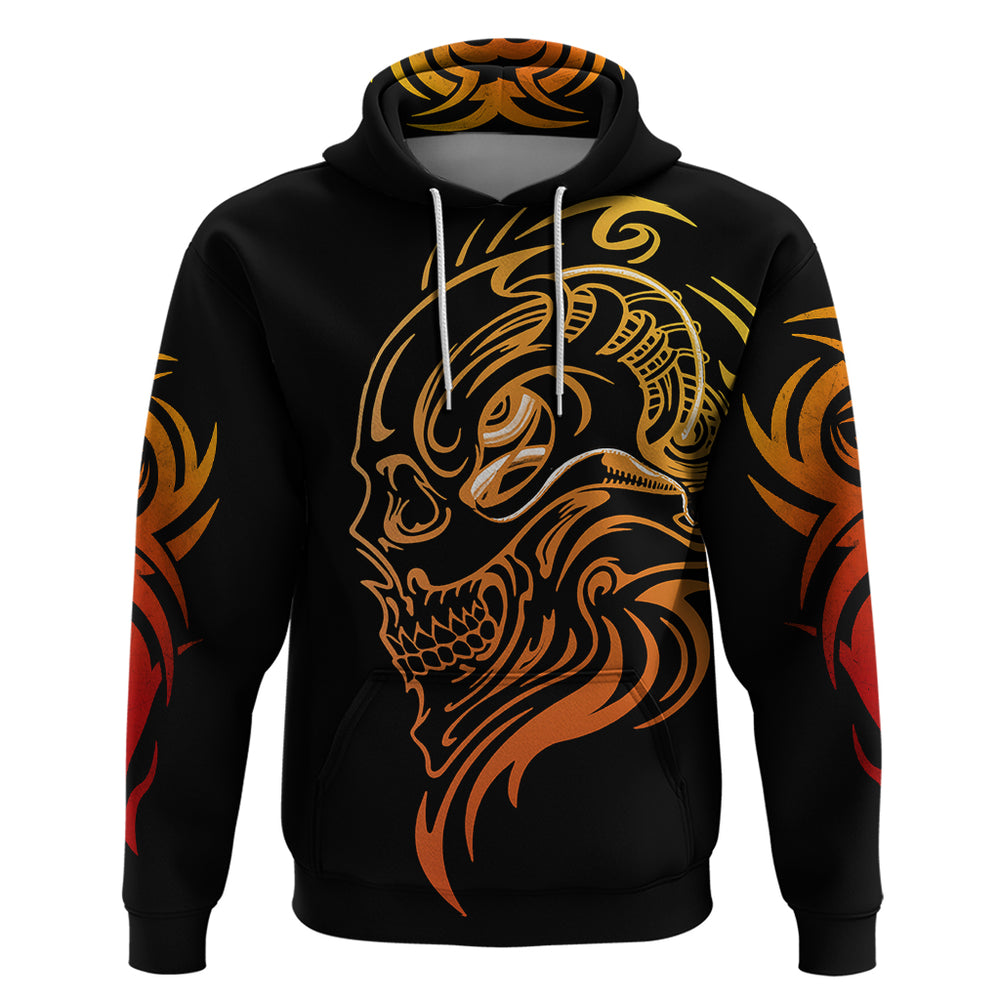 Tattoo Skull Hoodie Golden Skull Face Tattoo DT01 Tattoo Skull Hoodie Golden Skull Face Tattoo DT01