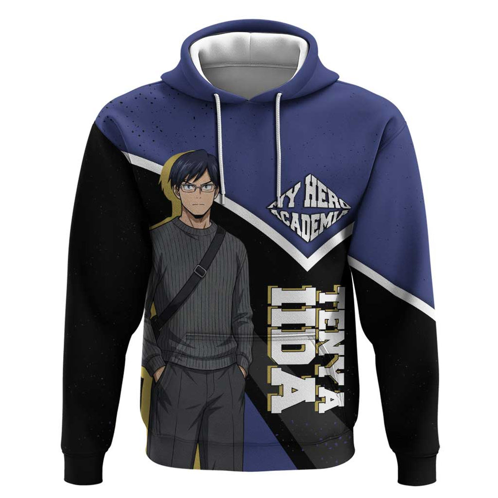 Tenya Iida My Hero Academia Hoodie Anime Grunge Splatter Graphic Style Tenya Iida My Hero Academia Hoodie Anime Grunge Splatter Graphic Style