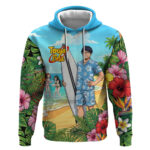 Tenya Iida Summer Chill Hoodie Tropical Anime Surf Escape
