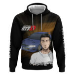 Bunta Fujiwara Initial D Hoodie Manga Mix Anime Style