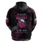 The Good Girl In Me Got Tired Skull Rose Hoodie