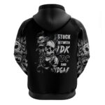 Three Skull Hoodie Stuck Between Idk Idc And Idgaf DT01