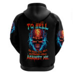 Thunder Skull Hoodie I Can't Go To Hell Devil Restrainning Order Against Me DT01