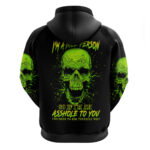 Thunder Skull Hoodie I'm A Nice Person So If I'm An Asshole You Need To Ask Yourself DT01