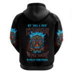 Tiki Skull Hoodie I Give A Fuck Is Broken But My Go Fuck Yourself DT01