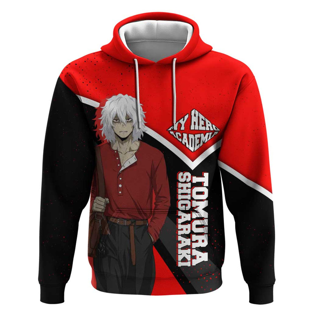 Tomura Shigaraki My Hero Academia Hoodie Anime Grunge Splatter Graphic Style Tomura Shigaraki My Hero Academia Hoodie Anime Grunge Splatter Graphic Style