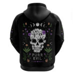 Cat Skull Hoodie Purr Evill DT01