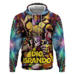 Trippy Dio Brando JoJos Bizarre Adventure Hoodie Anime Style