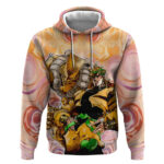 Trippy Dio V2 Jojos Bizarre Adventure Hoodie Trippy Mix Anime Style