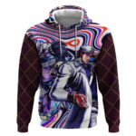Trippy Jotaro Kujo JoJos Bizarre Adventure Hoodie Anime Mix Trippy Style
