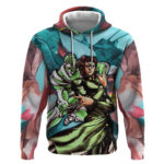Trippy Kakyoin Hierophant Green Jojos Bizarre Adventure Hoodie Trippy Mix Anime Style