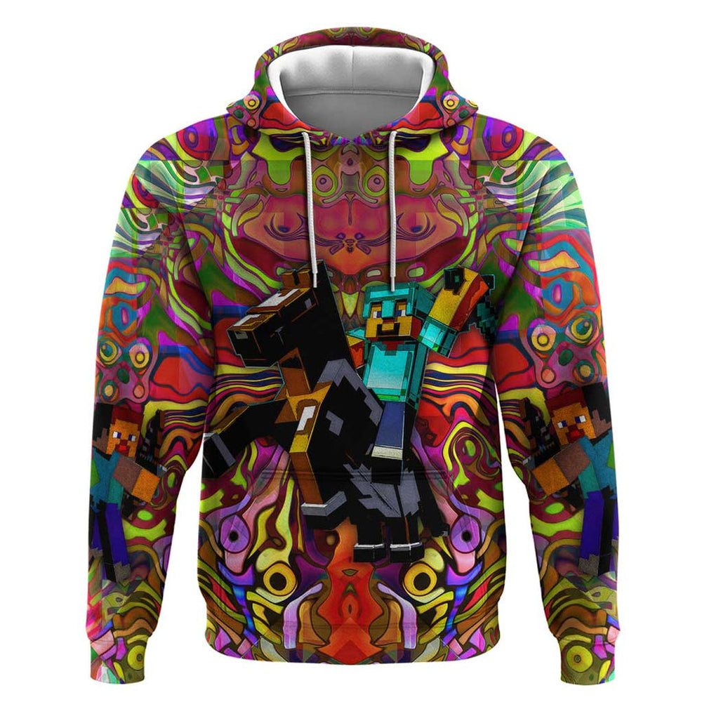 Trippy Minecraft Hoodie Trippy Style Trippy Minecraft Hoodie Trippy Style