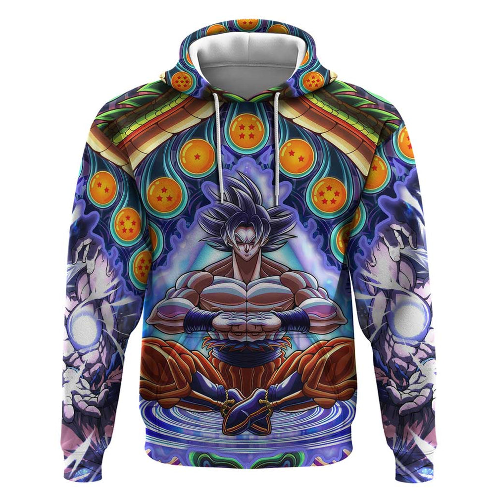 Trippy Ultra Instinct Goku Dragon Ball Z Hoodie Anime Trippy Style Trippy Ultra Instinct Goku Dragon Ball Z Hoodie Anime Trippy Style