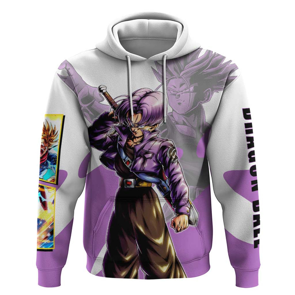 Trunks Time Warrior Hoodie Dynamic Anime Sword Style Trunks Time Warrior Hoodie Dynamic Anime Sword Style