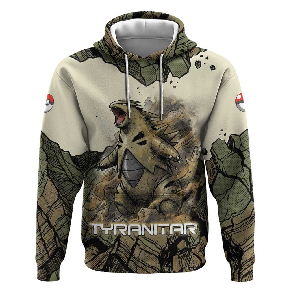 Tyranitar Rock Smash Hoodie Tyranitar s Seismic Roar - Monster of the Mountains Tyranitar Rock Smash Hoodie Tyranitar s Seismic Roar - Monster of the Mountains
