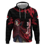 Uchiha Itachi Edo Tensei Naruto Hoodie Crimson Flame Anime Resurrection Style