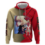Cha Hae-In Solo Leveling Hoodie with Combat Pose and Intense Action Design