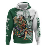 Usopp Wano Samurai Edition Hoodie Traditional Japanese Kimono Style