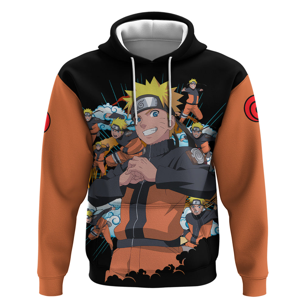 Uzumaki Shadow Clone Jutsu - Naruto Hoodie Anime Style Uzumaki Shadow Clone Jutsu - Naruto Hoodie Anime Style