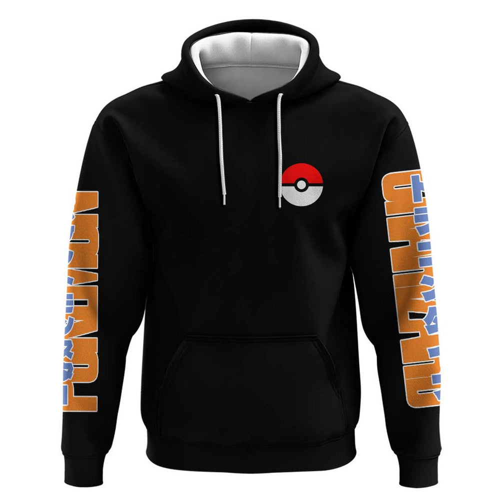 Charizard Poke Hoodie Anime Style Charizard Poke Hoodie Anime Style