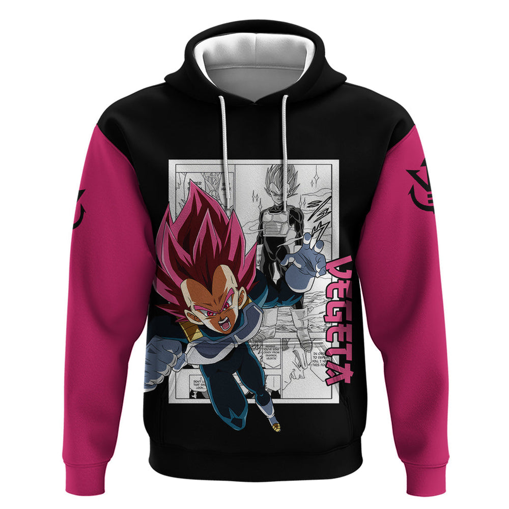 Vegeta God Hoodie Dragon Ball Mix Anime Manga Vegeta God Hoodie Dragon Ball Mix Anime Manga