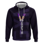 Vegeta Ultra Ego Gym Theme Hoodie with Dumbbells Power Quote and Pride Design