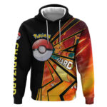 Charizard Pok Hoodie Retro Comic Style Explosion