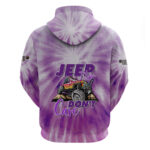 Violet Jeep Tie Dye Hoodie Jeep Hair Don't Care