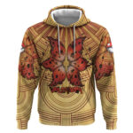 Volcarona Hoodie Aztec Sun God Tapestry Art
