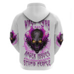 Walk Away Fire Eyes Skull Hoodie