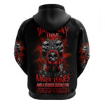 Walk Away I Have Anger Issues Skull Hoodie