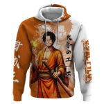 Wano Samurai Portgas D. Ace Hoodie Fiery One Piece Brush Art