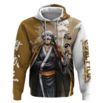 Wano Surgeon Trafalgar D. Law Hoodie Traditional Ink Splash Anime Style