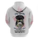 Warning My Mouth Messy Bun Hoodie