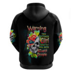 Warning This Tattooed Girl Flower Hoodie