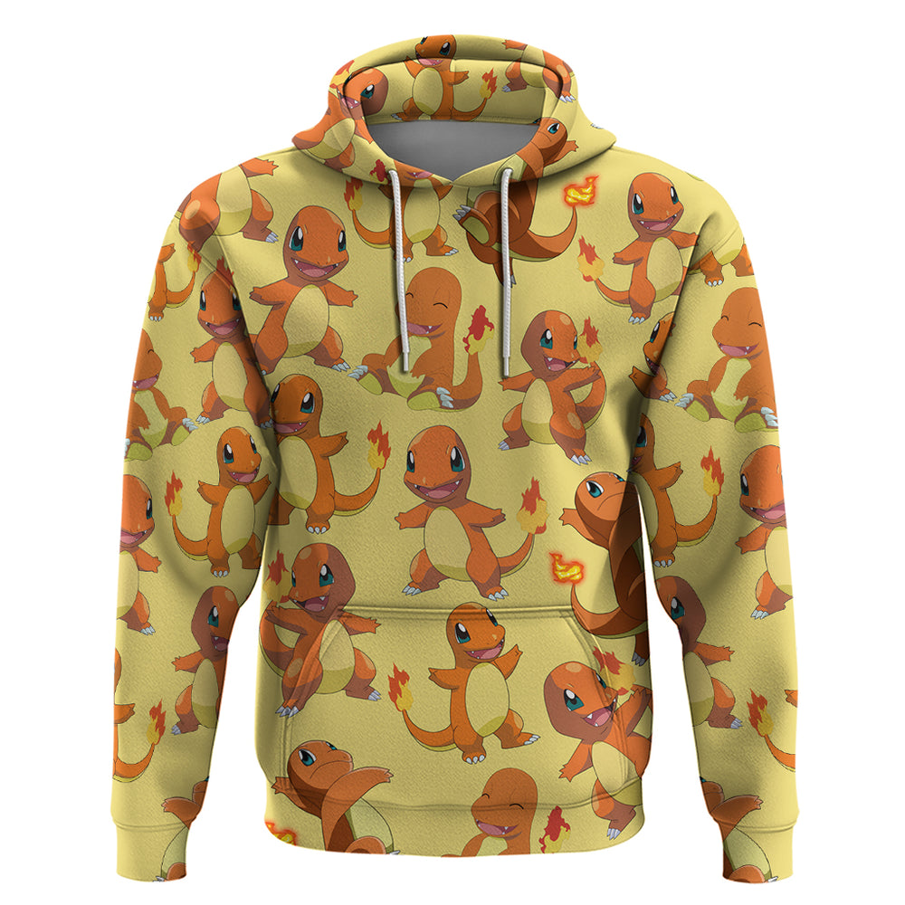 Charmander Pattern Style Hoodie Charmander Pattern Style Hoodie