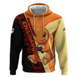 Charmander Pok Hoodie Playful Retro Anime Style