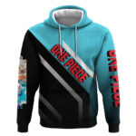 Yamato One Piece Hoodie with Fierce Battle Pose and Energetic Design
