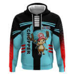 Chopper One Piece Hoodie with Cute Reindeer Features and Adventurer Design
