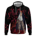 Yonko Shank - Red Hair Pirate - One Piece Hoodie Haki Pattern Anime Style