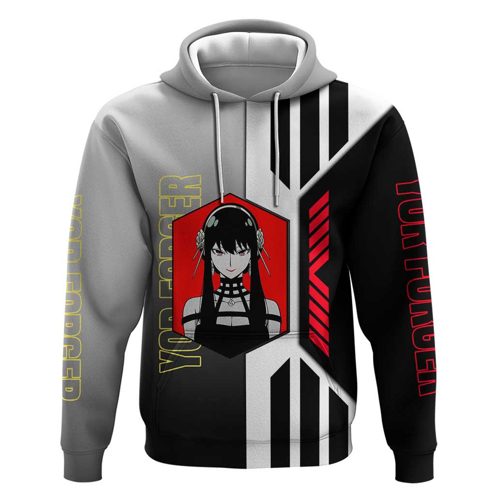Yor Forger from Spy x Family Hoodie with Cool Posing and Character Design Yor Forger from Spy x Family Hoodie with Cool Posing and Character Design